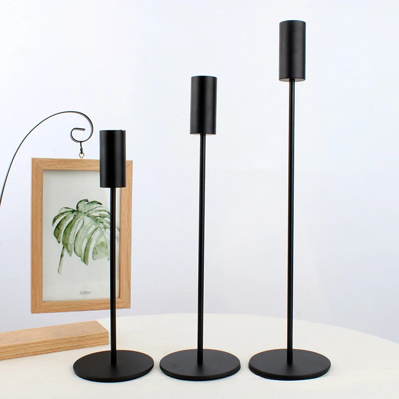 3 Pcs/ Set Metal Candle Holder