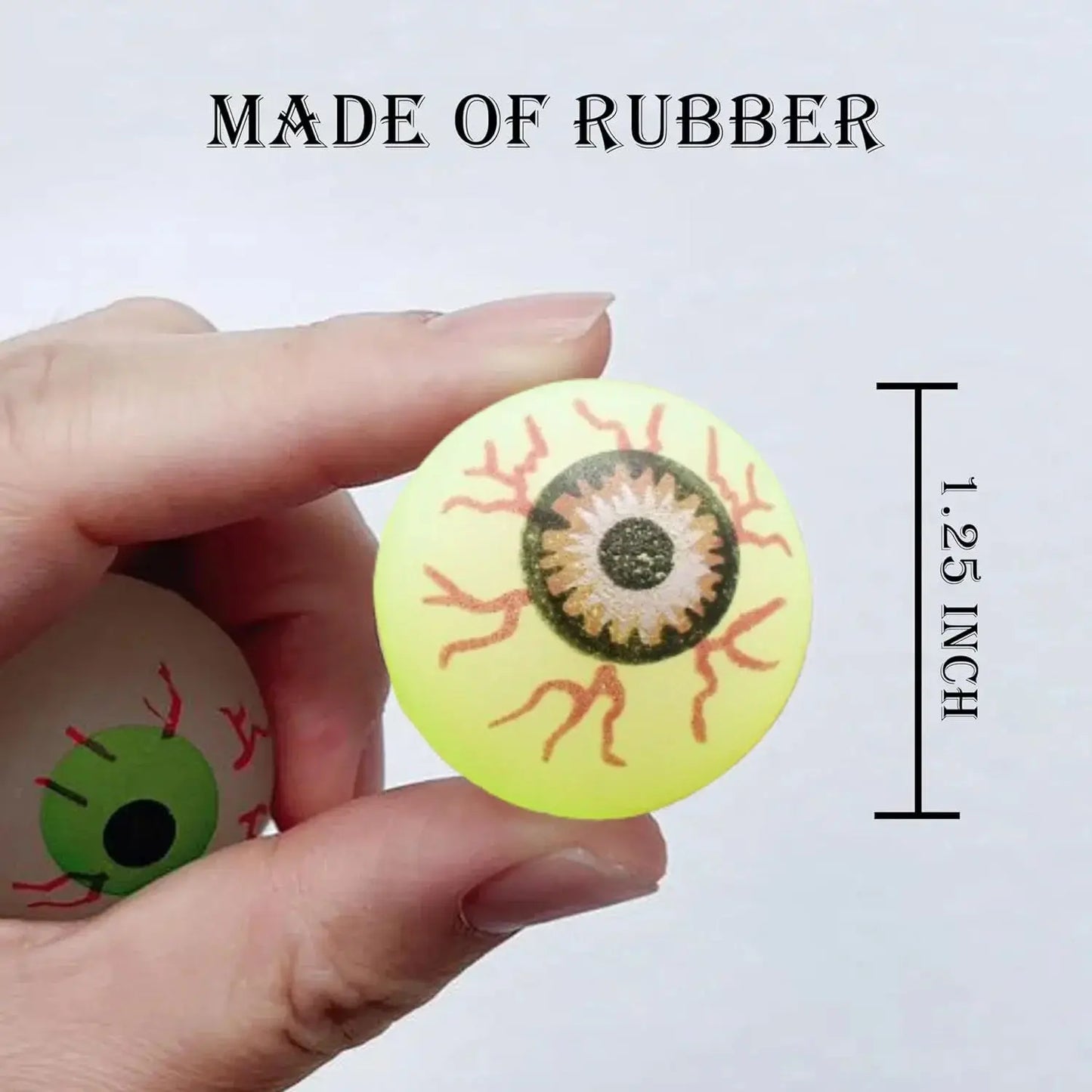 5/10/20pcs Glow in The Dark Eyeball 32MM Bouncy Ball Halloween Supplies