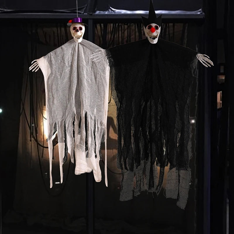 Halloween Hanging Flags Ghost Skeleton Home Decor