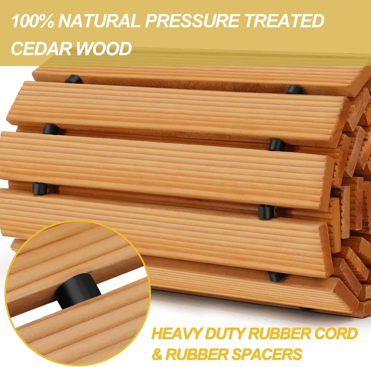 12FT Roll Out Wooden Pathway