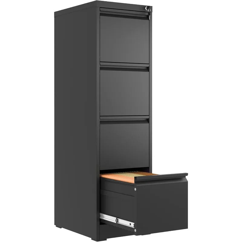 4 Drawer Vertical File Cabinet, Heavy Duty File Storage