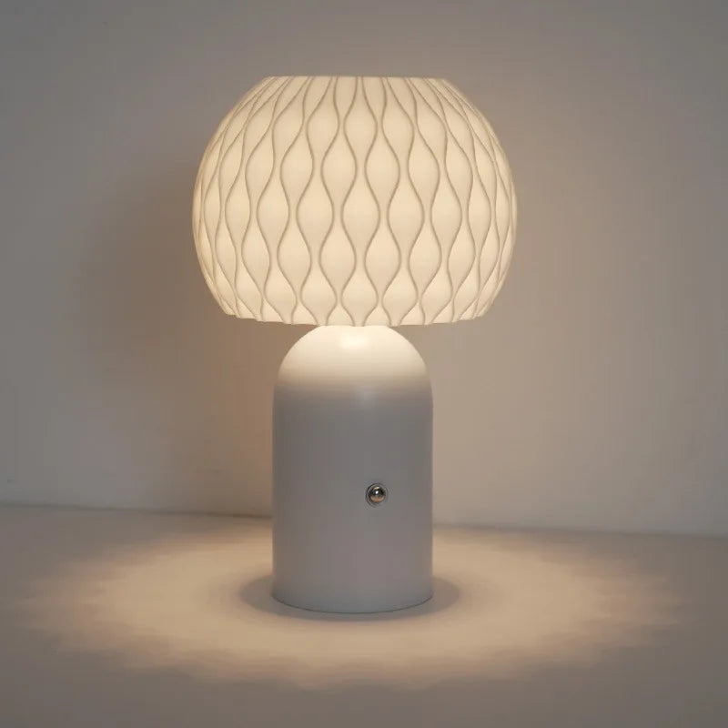Cross border table lamp bedside lamp touch wireless charging new mushroom camping restaurant dimming bedroom night light