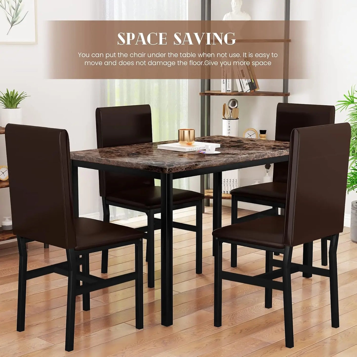 Dining Table Set for 4, Modern