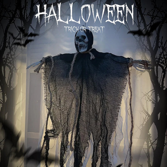 Halloween Hanging Flags Ghost Skeleton Home Decor