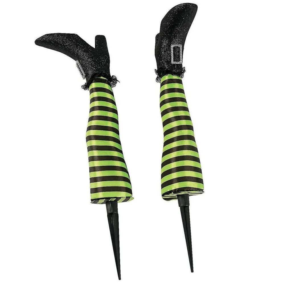 1PCS Halloween Decoration Evil Witch Leg Decoration Inverted Courtyard Lawn Outdoor Garden Props