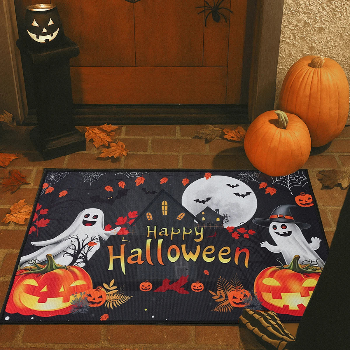Halloween Crystal Velvet Doormat