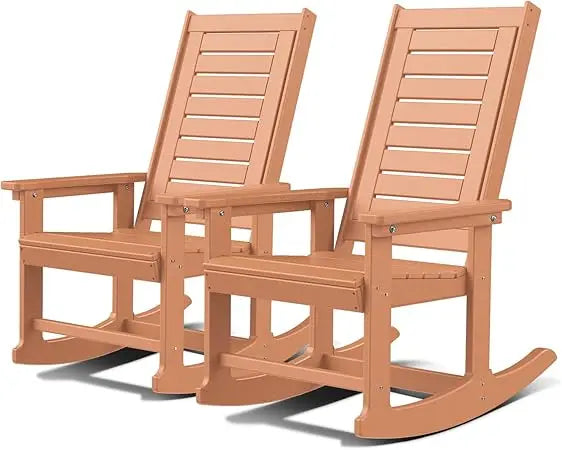 Outdoor 3-Piece - 2 Rocking Chairs with 1 Side Table