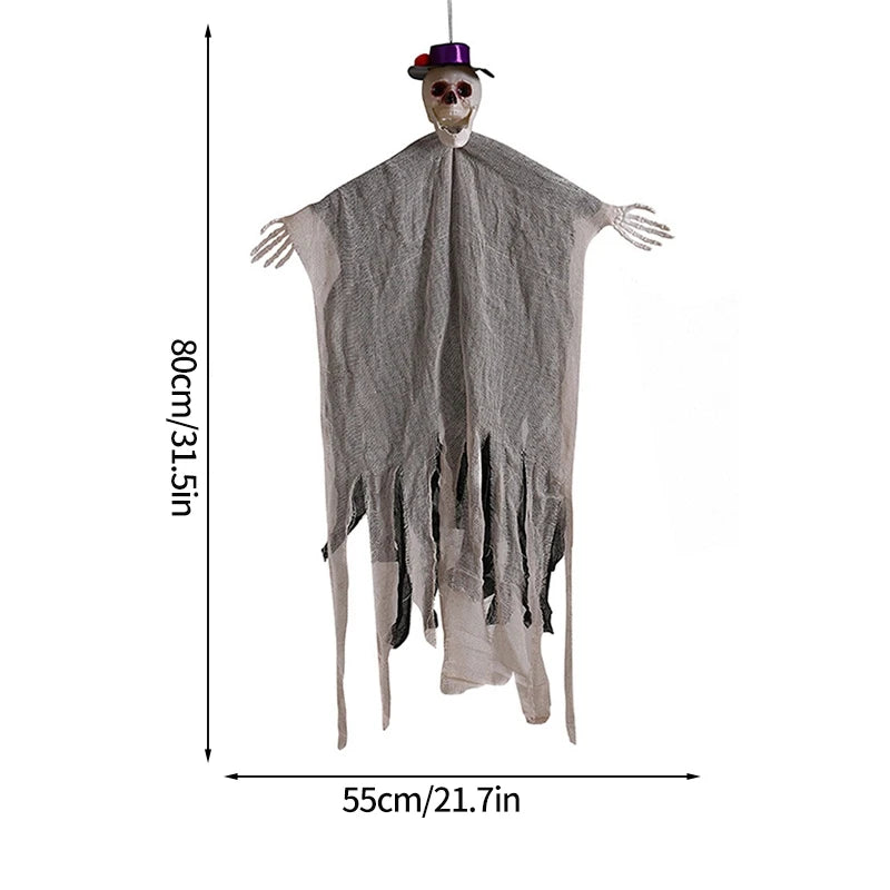 Halloween Hanging Flags Ghost Skeleton Home Decor