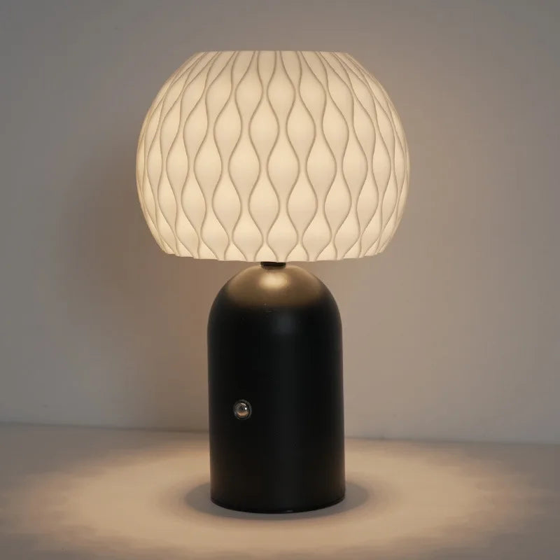 Cross border table lamp bedside lamp touch wireless charging new mushroom camping restaurant dimming bedroom night light