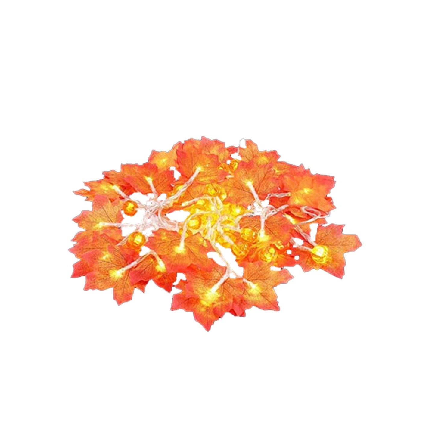 20ft 40 LED Maple Leaf Light String Party Decoration