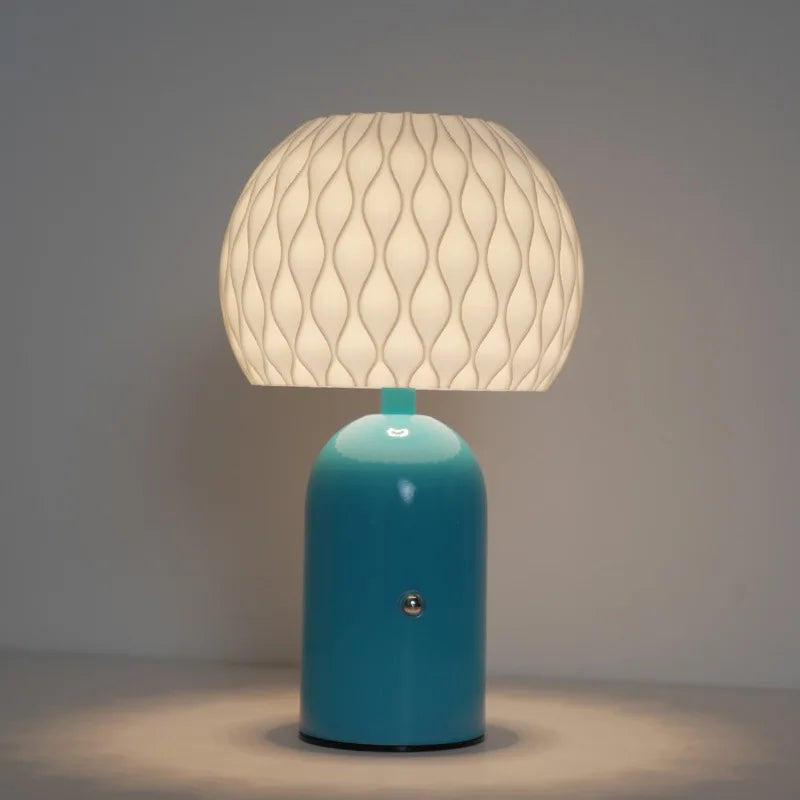 Cross border table lamp bedside lamp touch wireless charging new mushroom camping restaurant dimming bedroom night light