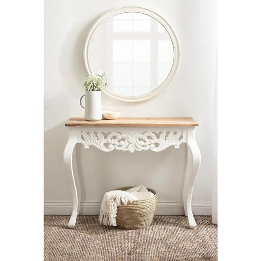 Antonella Farmhouse Wooden Console Table for Entryway