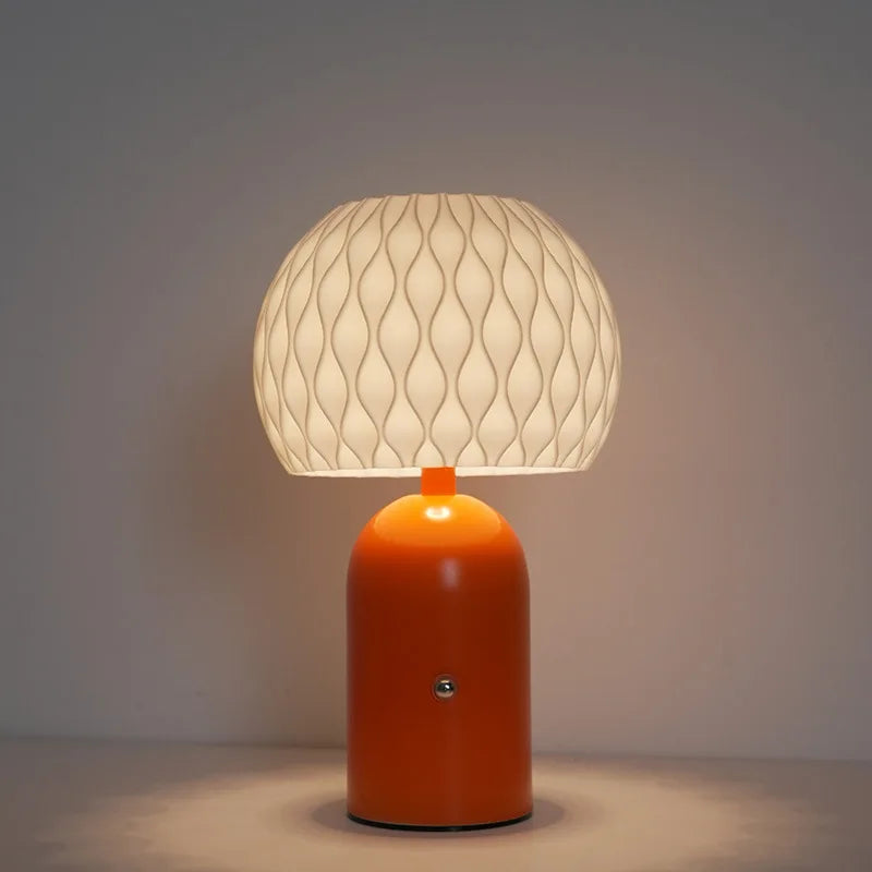 Cross border table lamp bedside lamp touch wireless charging new mushroom camping restaurant dimming bedroom night light