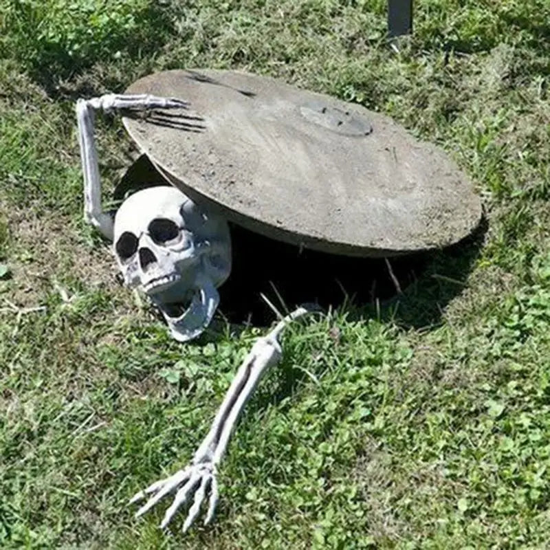 Halloween Decor Realistic Skull Skeleton Head Hand Arms for Halloween Party