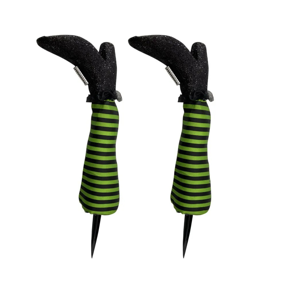 1PCS Halloween Decoration Evil Witch Leg Decoration Inverted Courtyard Lawn Outdoor Garden Props