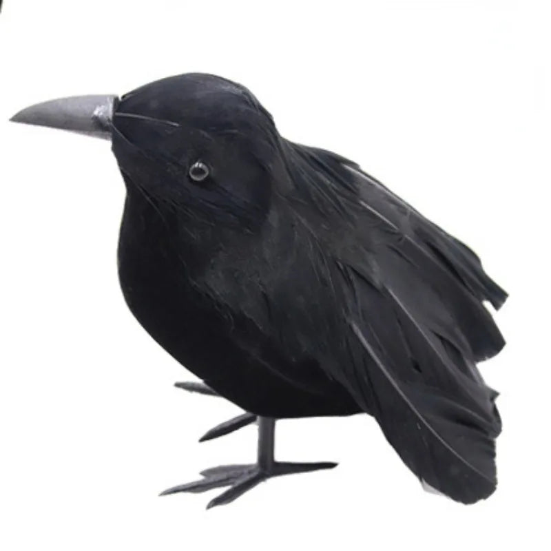 Realistic Artificial Crows Party Ornament Halloween Decorations 6pcs