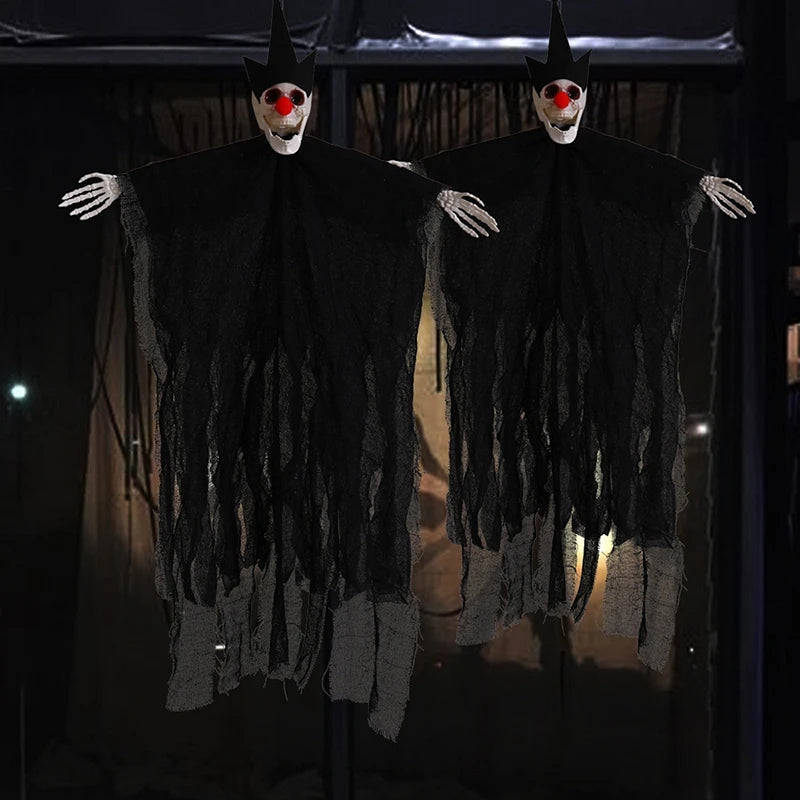 Halloween Hanging Flags Ghost Skeleton Home Decor