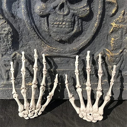 1-6Pair Halloween Skeleton Hand Bone Party Props