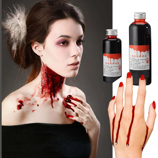 Halloween Decoration Realistic DIY Party Prop Artificial Fake Blood Pseudoplasma 100ml
