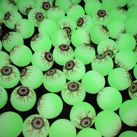 5/10/20pcs Glow in The Dark Eyeball 32MM Bouncy Ball Halloween Supplies