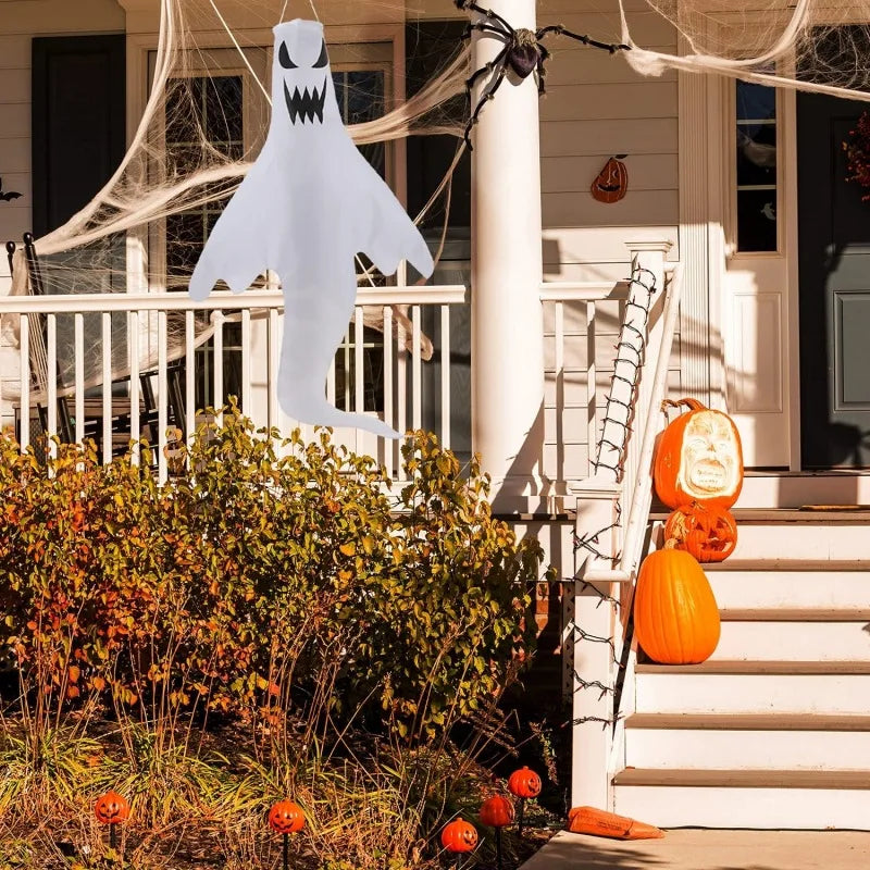 Halloween Hanging Ghost LED Luminous Lights, Emoticons Props for Outdoor Party Decoration