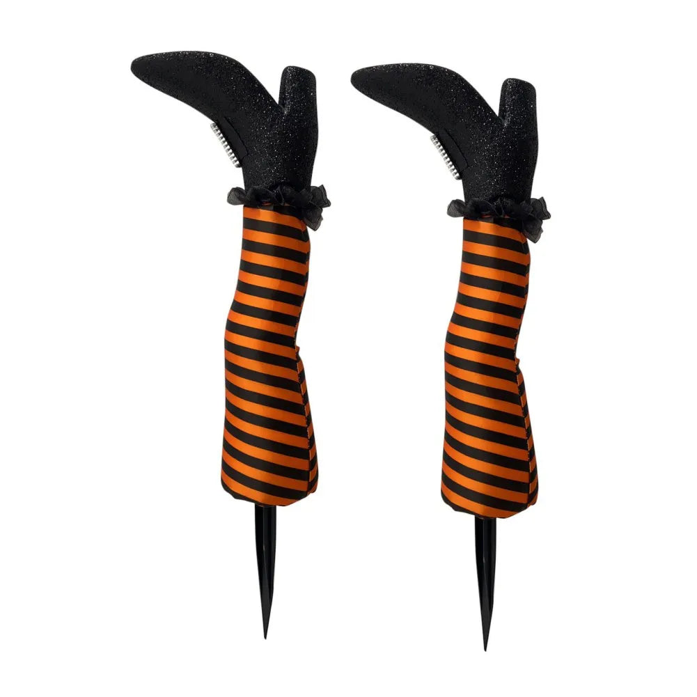 1PCS Halloween Decoration Evil Witch Leg Decoration Inverted Courtyard Lawn Outdoor Garden Props