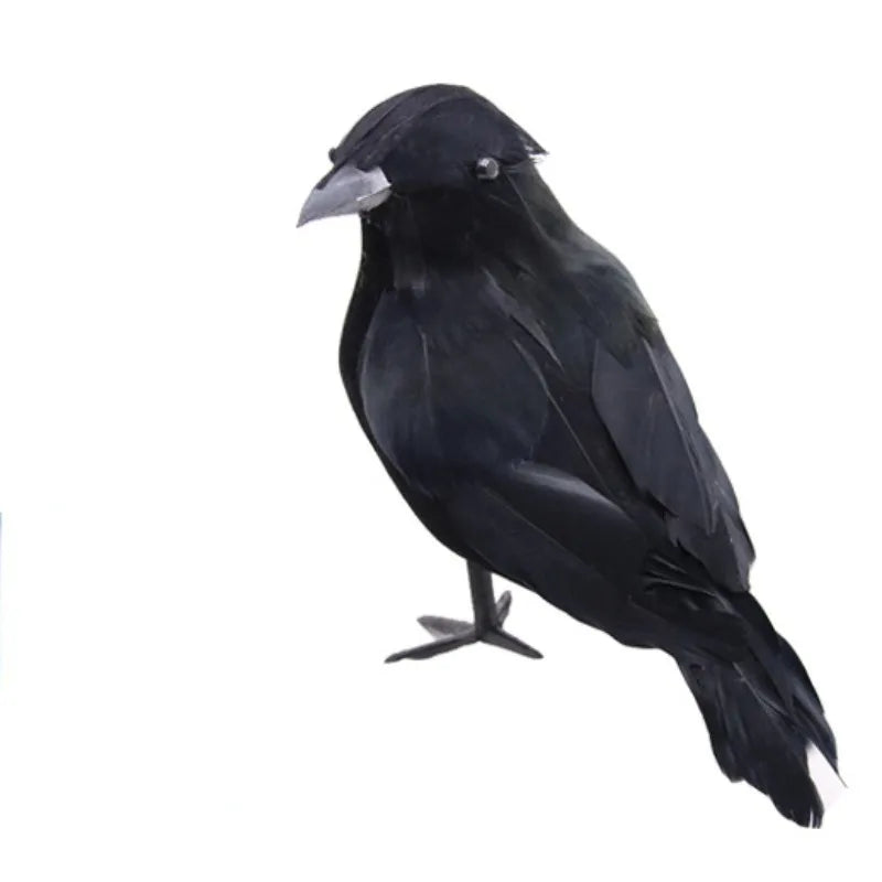 Realistic Artificial Crows Party Ornament Halloween Decorations 6pcs