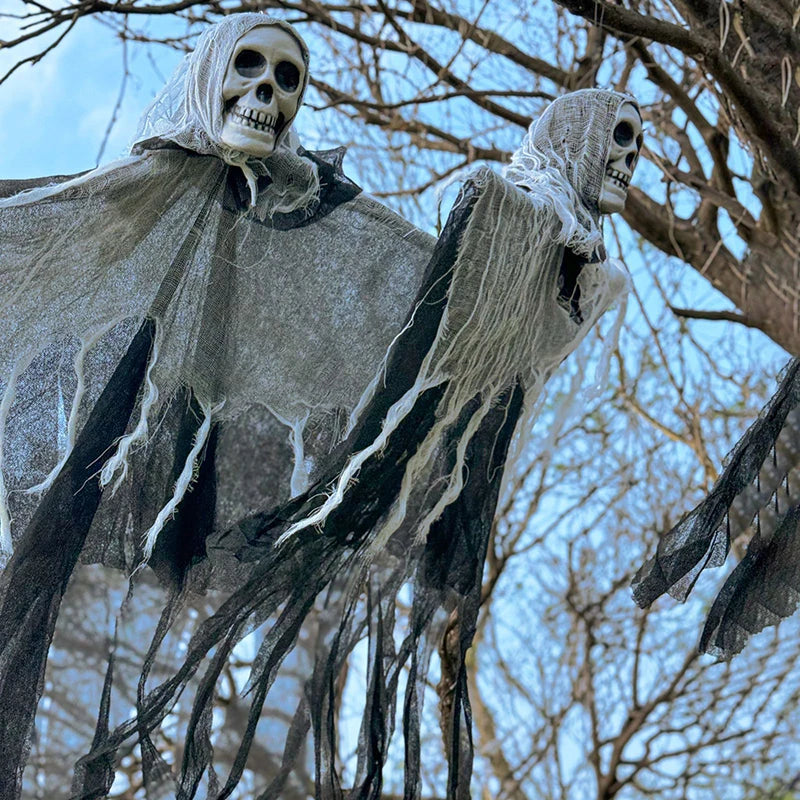 Halloween Hanging Flags Ghost Skeleton Home Decor