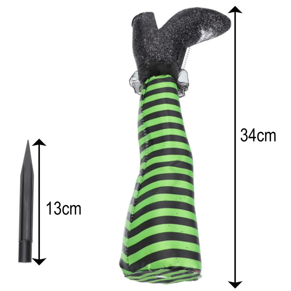 1PCS Halloween Decoration Evil Witch Leg Decoration Inverted Courtyard Lawn Outdoor Garden Props