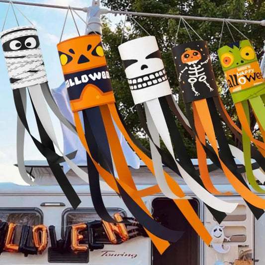 Halloween Decoration 2025 Halloween Hanging Flags Day of The Dead Lanterns Accessorie Party Hanging Pendants