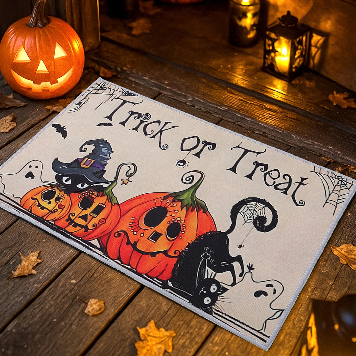 Halloween Crystal Velvet Doormat