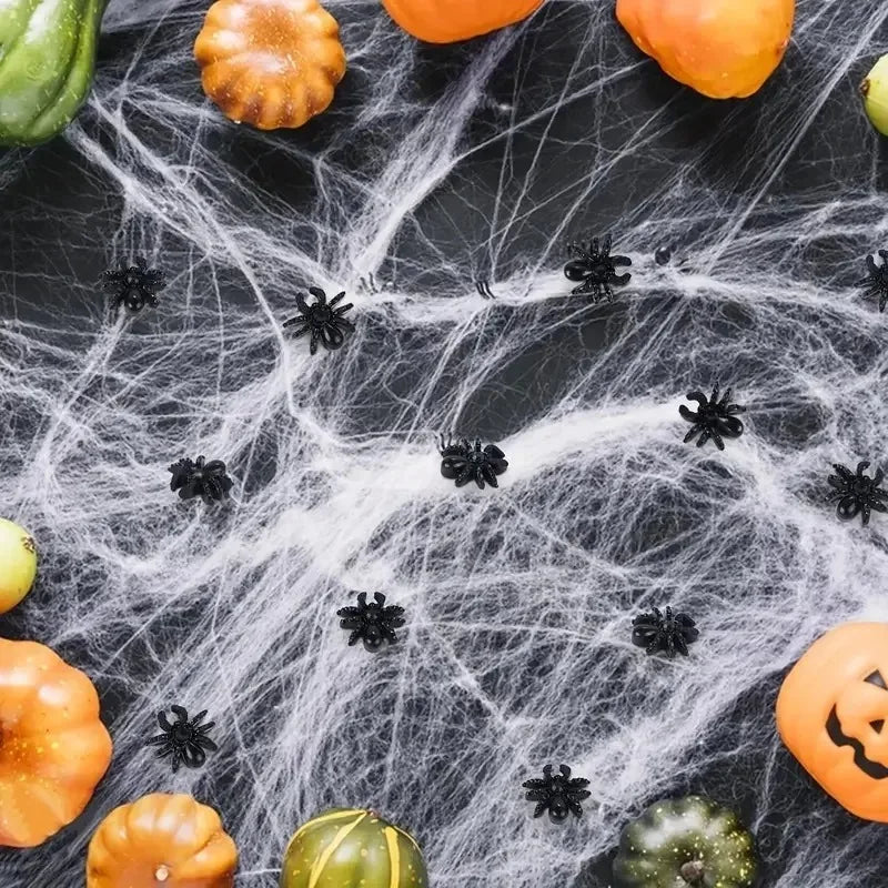 Wholesale Mini Fake Black Spiders Halloween Decoration