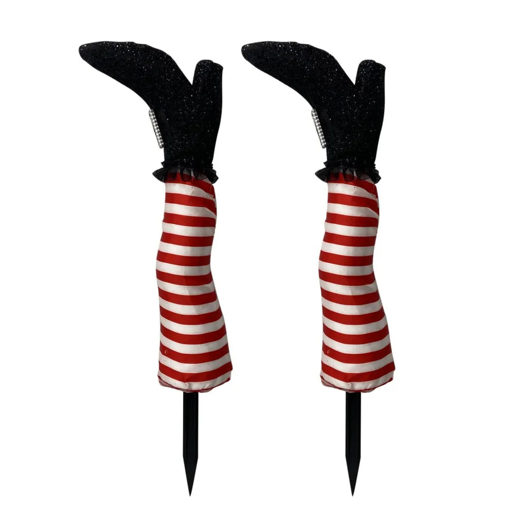 1PCS Halloween Decoration Evil Witch Leg Decoration Inverted Courtyard Lawn Outdoor Garden Props