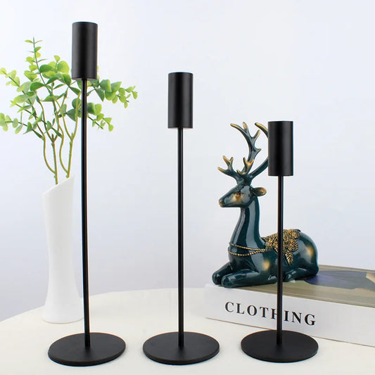 3 Pcs/ Set Metal Candle Holder