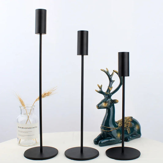 3 Pcs/ Set Metal Candle Holder