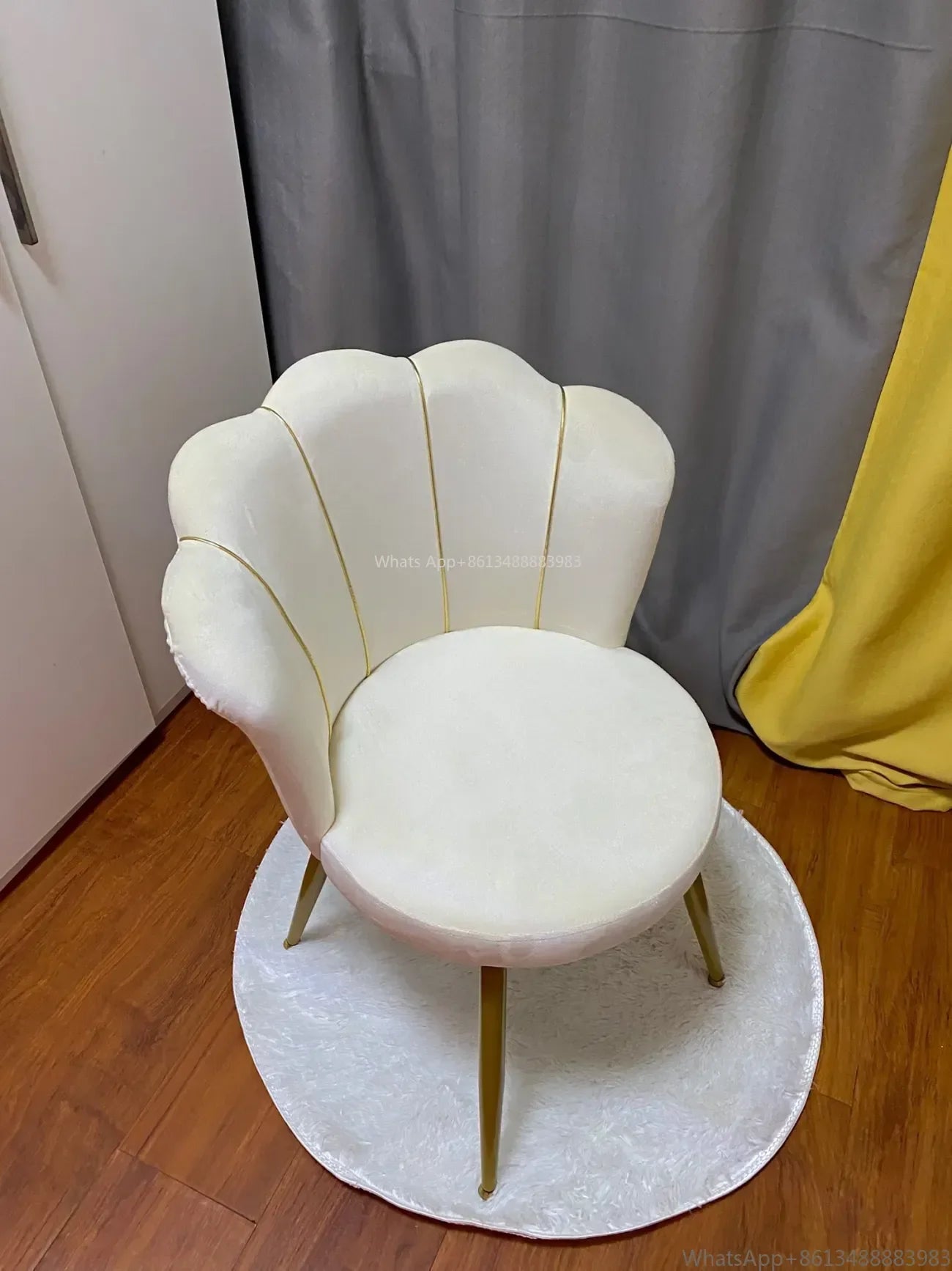 1PCS Nordic Dressing Chair Designer Home  Armchair Living Room With Backrest Fashion Fauteuil Salon Household Essentials
