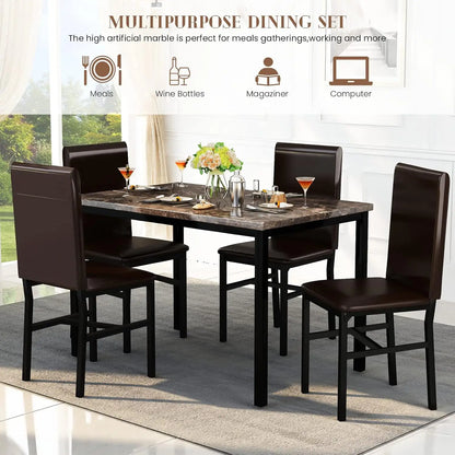 Dining Table Set for 4, Modern