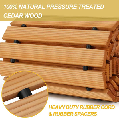12FT Roll Out Wooden Pathway