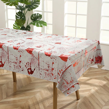 1Pcs Halloween Skeleton Pumpkin Spider Tablecloth Party Decoration