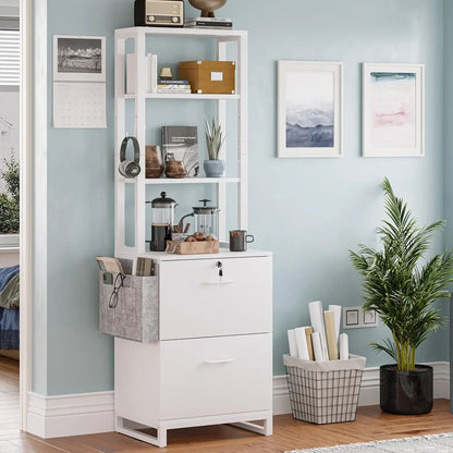 2 Drawer File Cabinet, Filing Cabinet with Lock fits