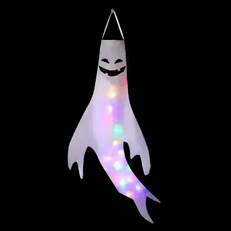 Halloween Hanging Ghost LED Luminous Lights, Emoticons Props for Outdoor Party Decoration