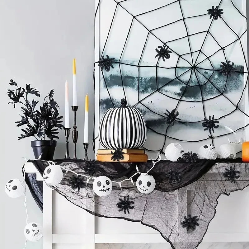 Wholesale Mini Fake Black Spiders Halloween Decoration