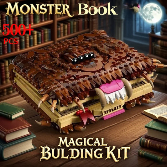 New 500+PCS Technical Building Blocks Collectible Monster Book Puzzle Toy Adult Gift