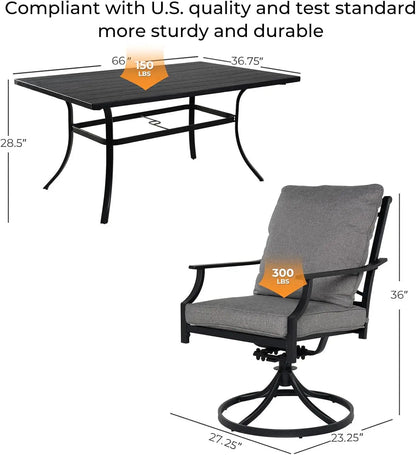 7-Piece Patio Dining Set for 6