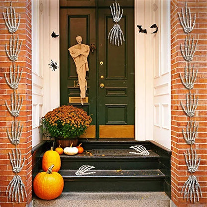1-6Pair Halloween Skeleton Hand Bone Party Props