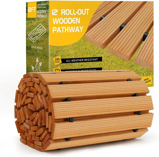12FT Roll Out Wooden Pathway