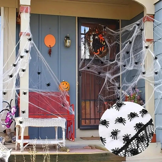 Wholesale Mini Fake Black Spiders Halloween Decoration
