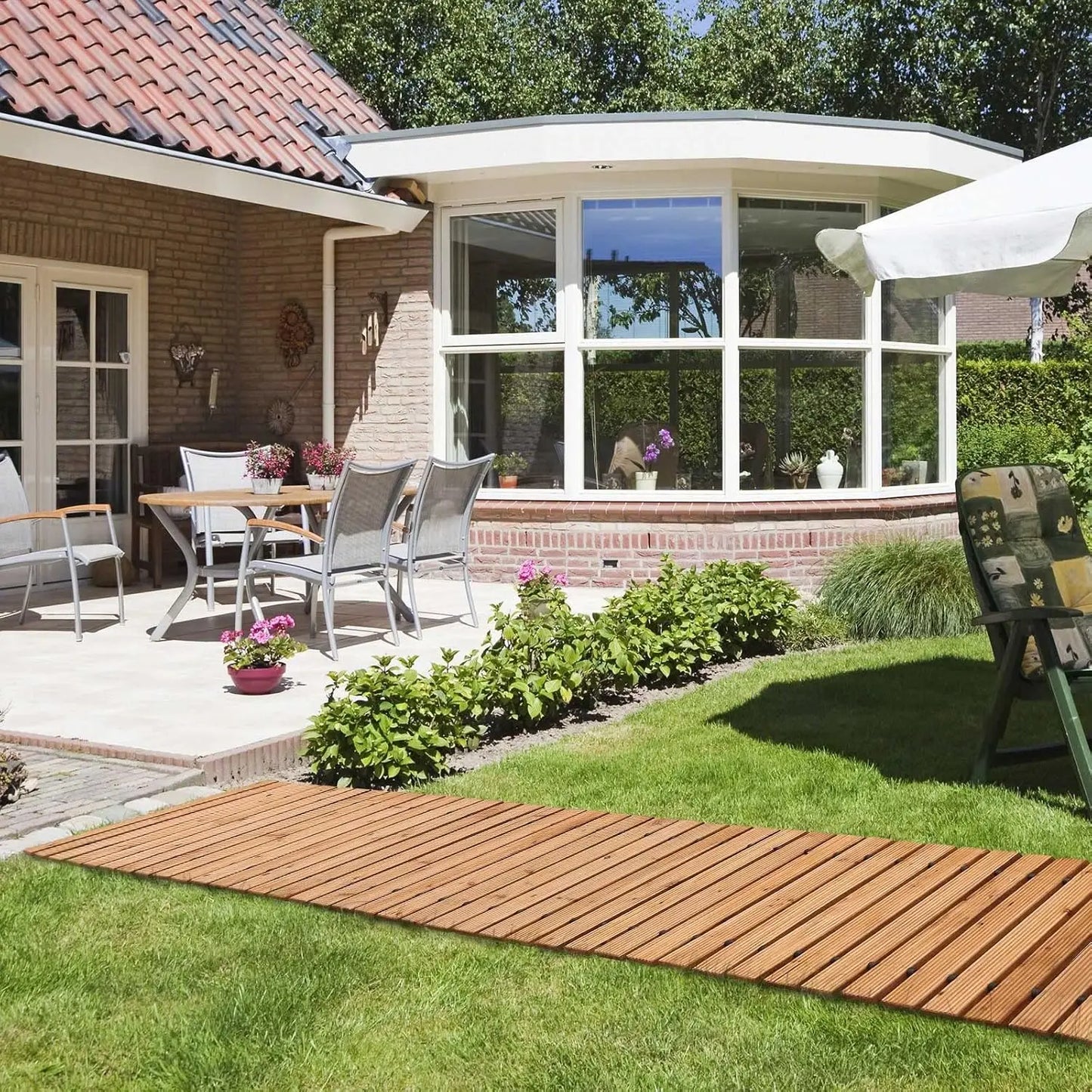 12FT Roll Out Wooden Pathway