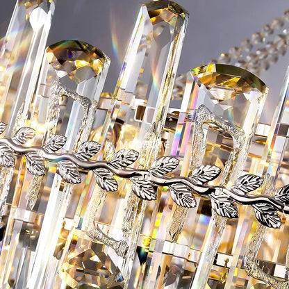Crystal LED Modern Pendant Light Living Room Luxury Villa Bedroom Dining Room Lighting Home Decoration New Pendant Chandelier