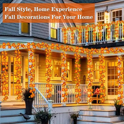 20ft 40 LED Maple Leaf Light String Party Decoration